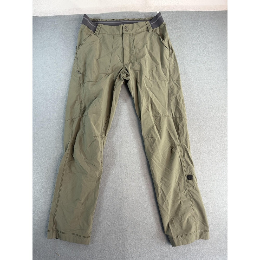 Rab Pants Mens 34x32 Green Hiking Elastic Waist Lightweight Climbing Outdoor